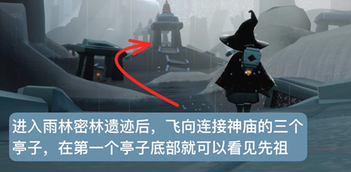 亭台定位示意图